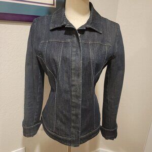 Tahari - Fully Lined Denim Jacket, SZ XS. Excellent Condition! Classic and Cute!